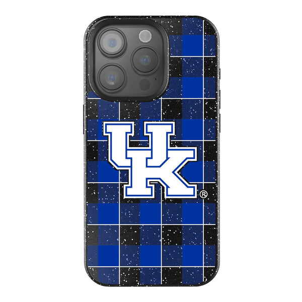 University of Kentucky Wildcats Plaid iPhone Bling Phone Case