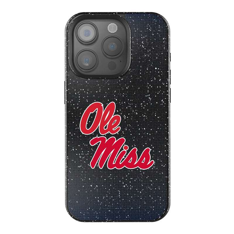 University of Mississippi Rebels Linen iPhone Bling Phone Case for Apple iPhone