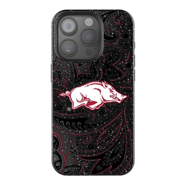 University of Arkansas Fayetteville Razorbacks Paisley iPhone Bling Phone Case