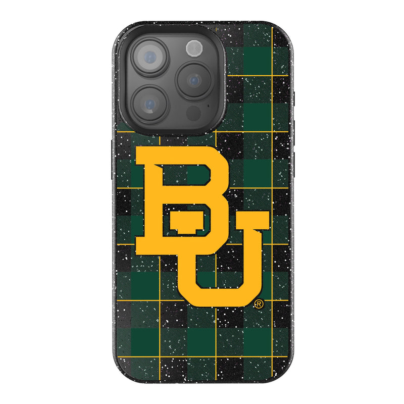 Baylor University Bears Plaid iPhone Bling Phone Case