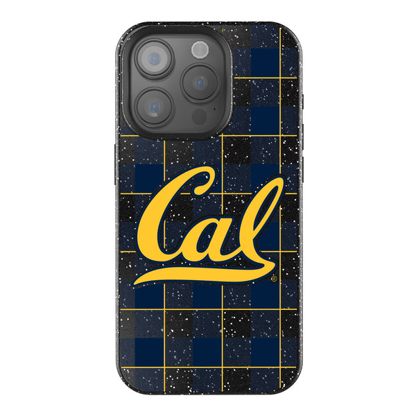 University of California Berkeley Golden Bears Plaid iPhone Bling Phone Case