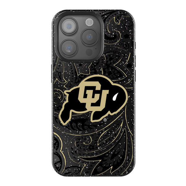 University of Colorado Buffaloes Paisley iPhone Bling Phone Case