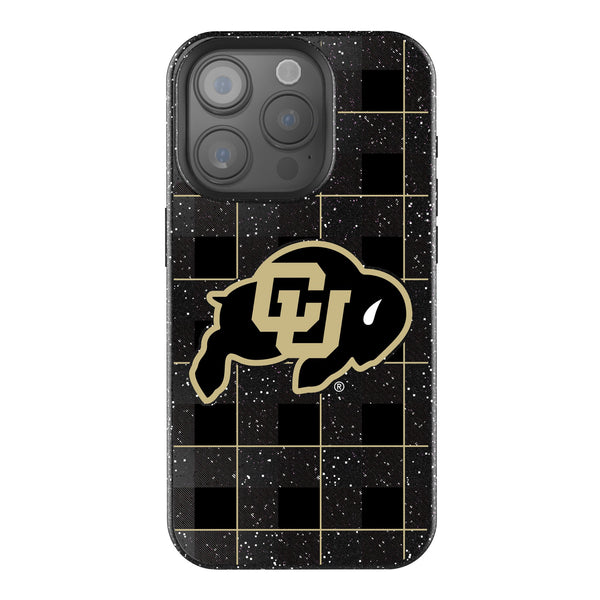 University of Colorado Buffaloes Plaid iPhone Bling Phone Case