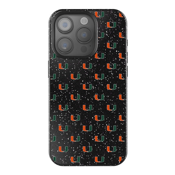 University of Miami Hurricanes Fashion Pattern iPhone Bling Phone Case for Apple iPhone