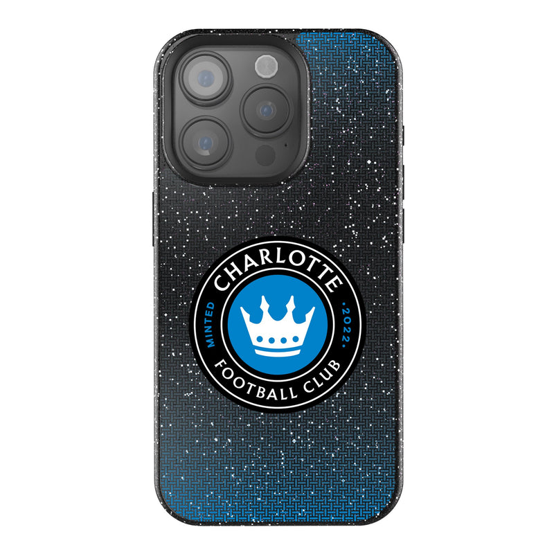 Charlotte FC Linen iPhone Bling Phone Case for Apple iPhone