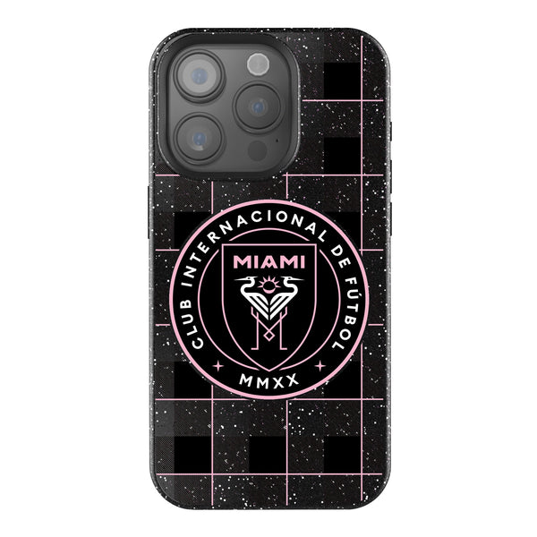 Inter Miami CF  Plaid iPhone Bling Phone Case