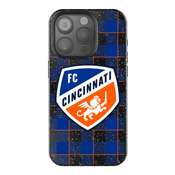 FC Cincinnati  Plaid iPhone Bling Phone Case