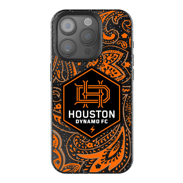 Houston Dynamo  Paisley iPhone Bling Phone Case