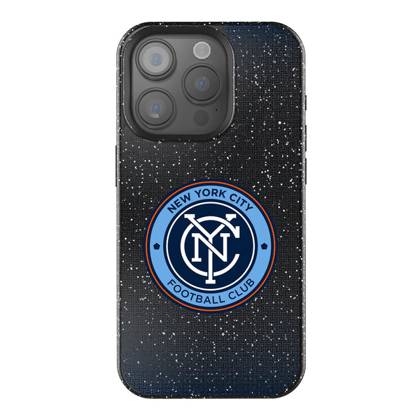 New York City FC Linen iPhone Bling Phone Case for Apple iPhone