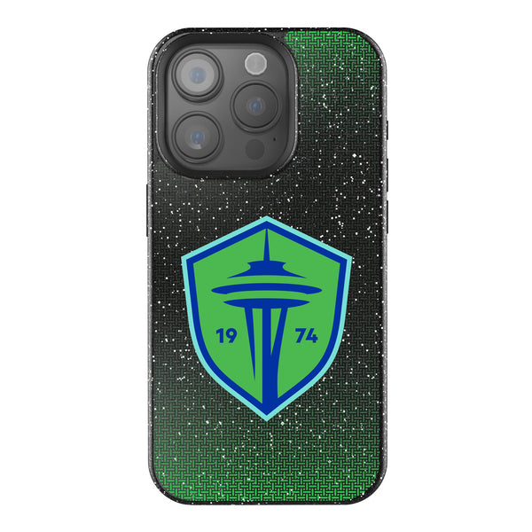 Seattle Sounders FC Linen iPhone Bling Phone Case for Apple iPhone