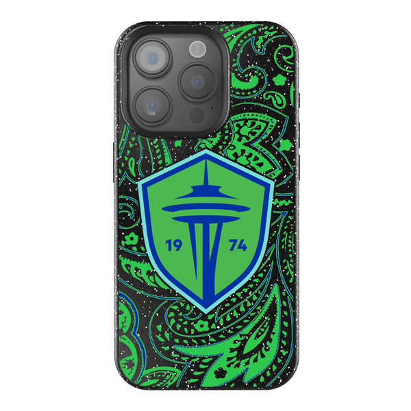 Seattle Sounders FC   Paisley iPhone Bling Phone Case