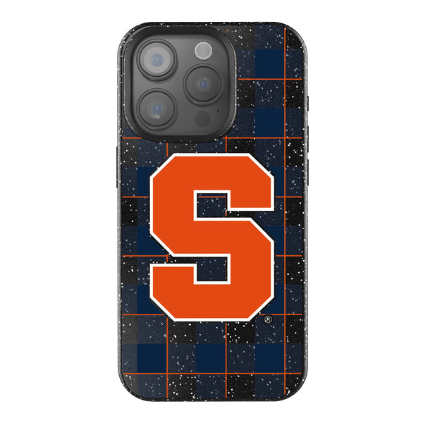 Syracuse University Orange Plaid iPhone Bling Phone Case