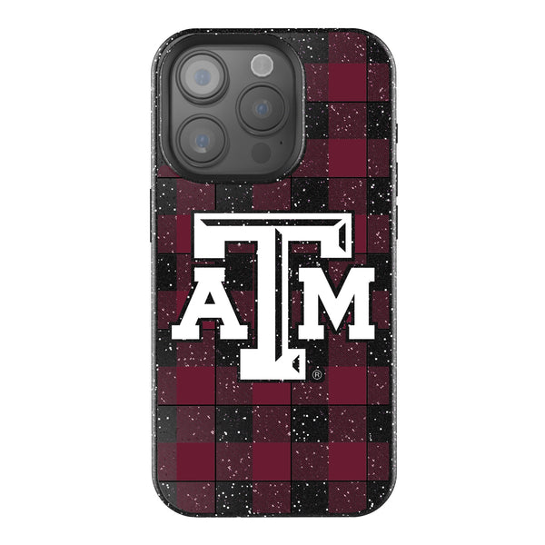 Texas A&M University Aggies Plaid iPhone Bling Phone Case