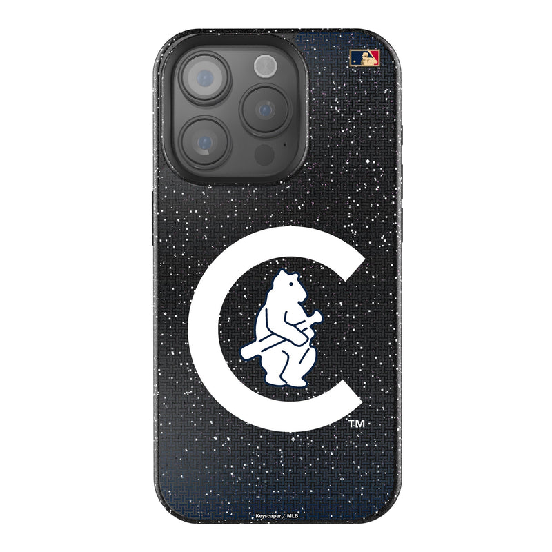 Chicago Cubs 1911-1912 - Cooperstown Collection Linen iPhone Bling Phone Case for Apple iPhone