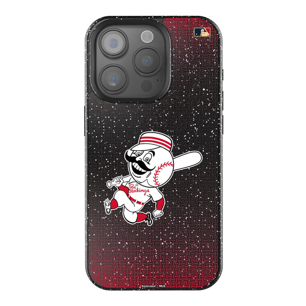 Cincinnati Reds 1953-1967 - Cooperstown Collection Linen iPhone Bling Phone Case for Apple iPhone