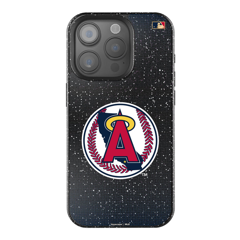 LA Angels 1986-1992 - Cooperstown Collection Linen iPhone Bling Phone Case for Apple iPhone