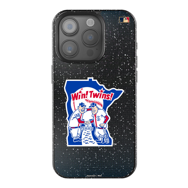 Minnesota Twins 1976-1986 - Cooperstown Collection Linen iPhone Bling Phone Case for Apple iPhone