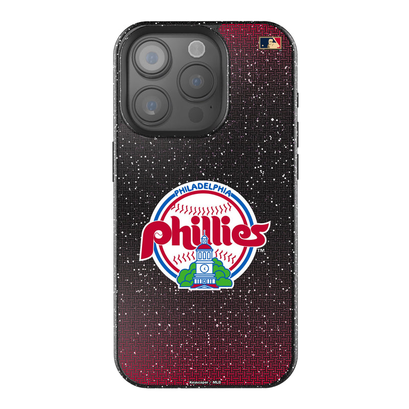 Philadelphia Phillies 1984-1991 - Cooperstown Collection Linen iPhone Bling Phone Case for Apple iPhone