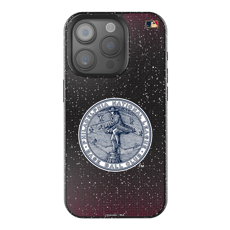 Philadelphia Phillies 1915-1943 - Cooperstown Collection Linen iPhone Bling Phone Case for Apple iPhone