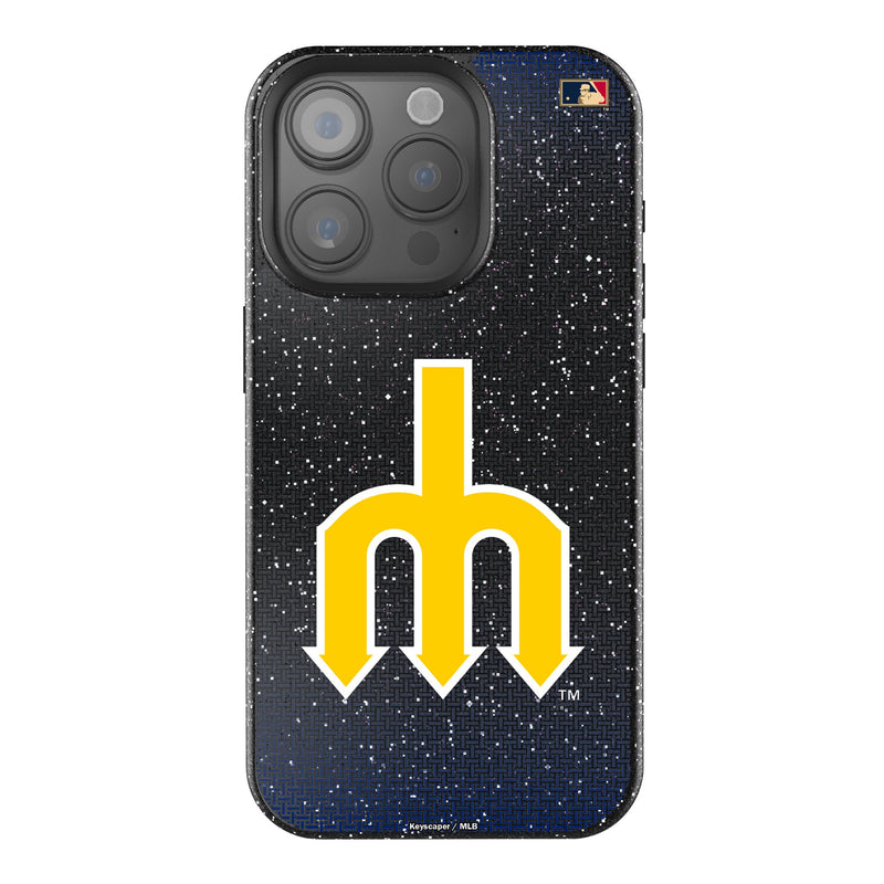 Seattle Mariners 1977-1980 - Cooperstown Collection Linen iPhone Bling Phone Case for Apple iPhone