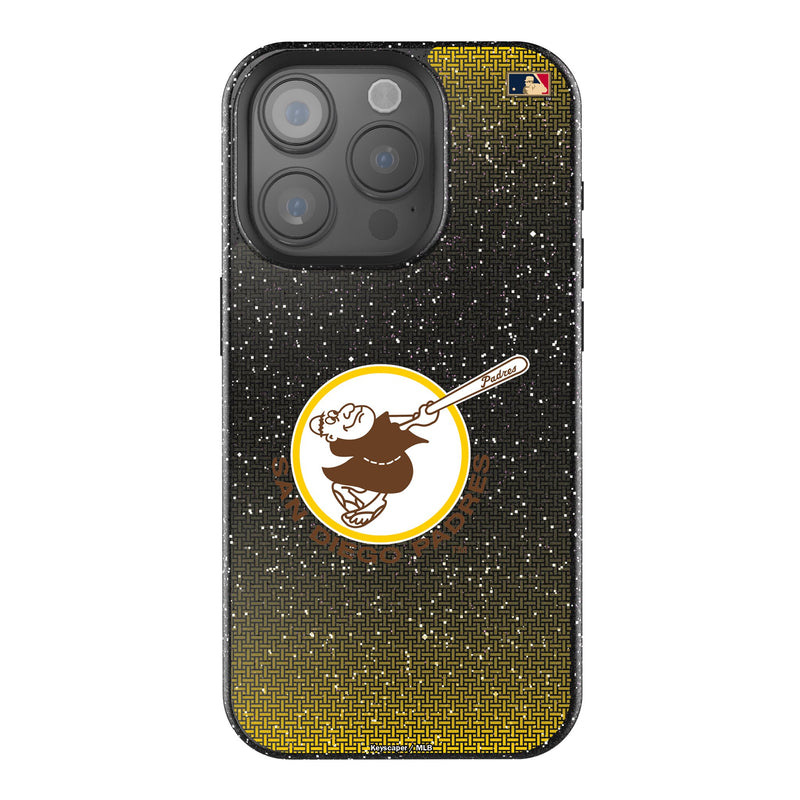 San Diego Padres 1969-1984 - Cooperstown Collection Linen iPhone Bling Phone Case for Apple iPhone