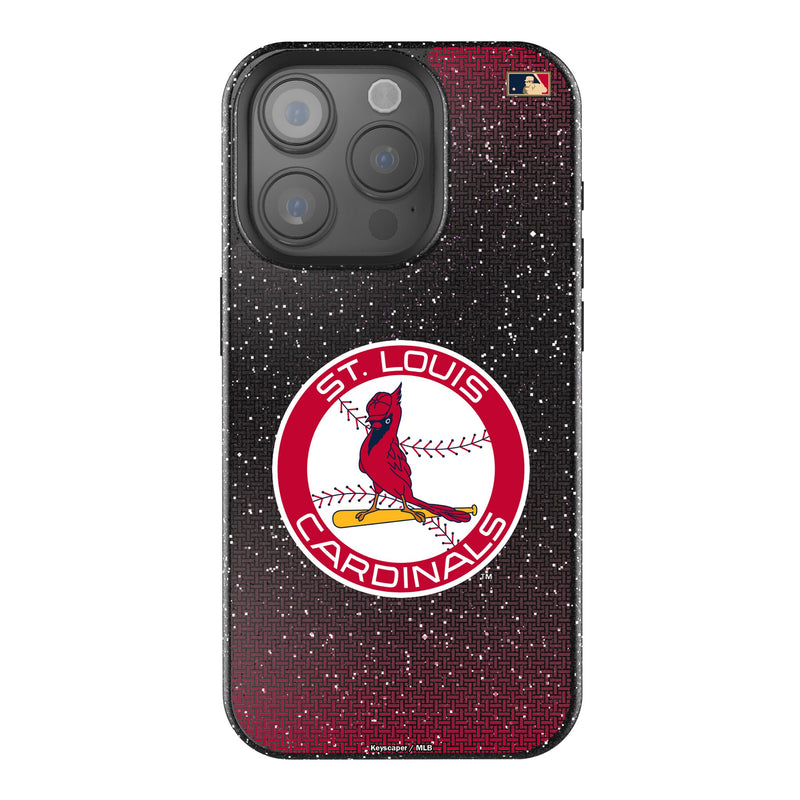 St Louis Cardinals 1966-1997 - Cooperstown Collection Linen iPhone Bling Phone Case for Apple iPhone