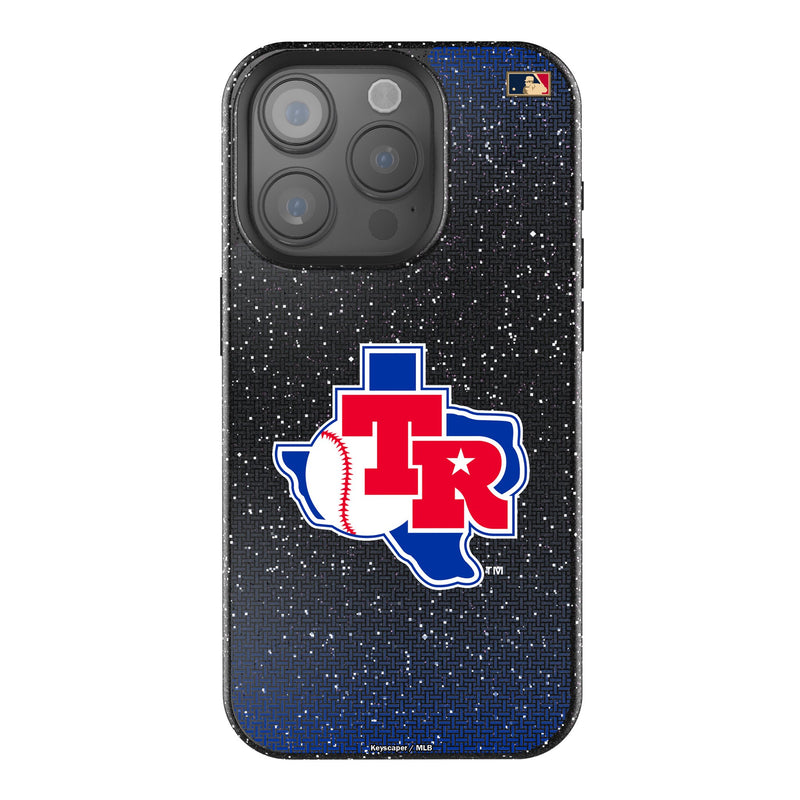 Texas Rangers 1981-1983 - Cooperstown Collection Linen iPhone Bling Phone Case for Apple iPhone