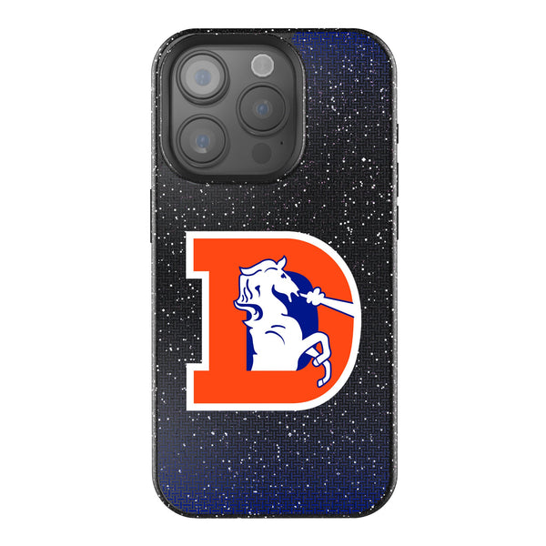 Denver Broncos 1993-1996 Historic Collection Linen iPhone Bling Phone Case for Apple iPhone