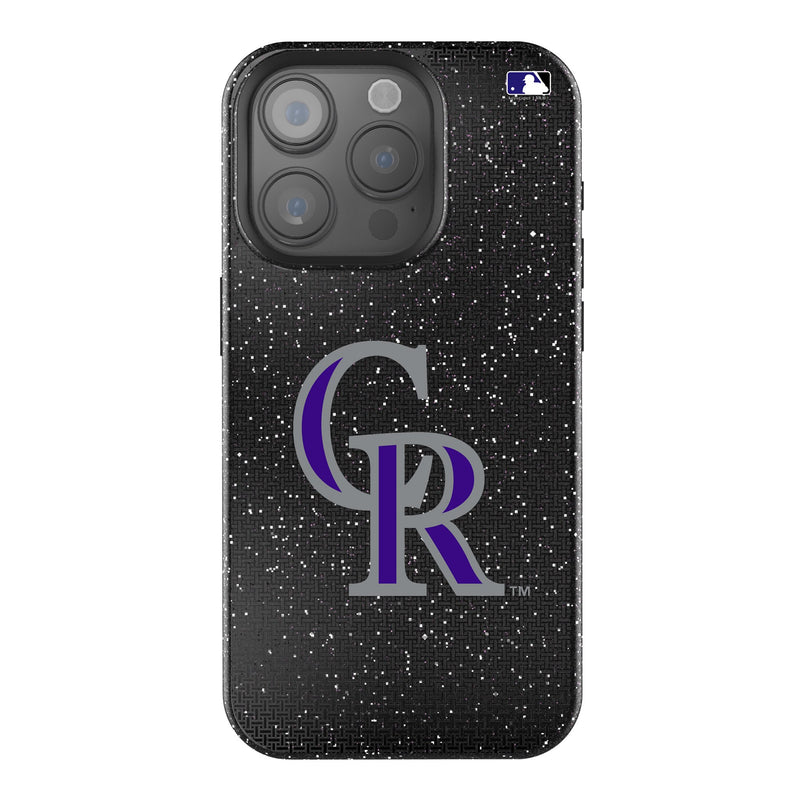 Colorado Rockies Linen iPhone Bling Phone Case for Apple iPhone
