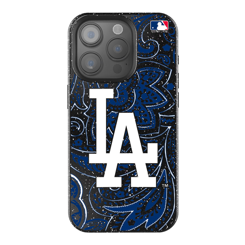 LA Dodgers Paisley iPhone Bling Phone Case for Apple iPhone