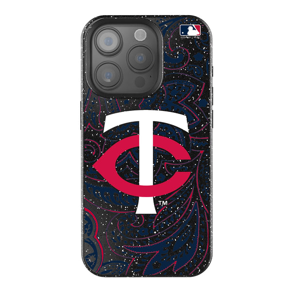 Minnesota Twins Paisley iPhone Bling Phone Case