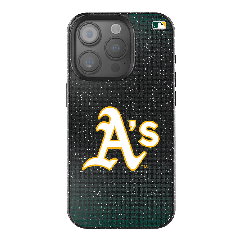 Oakland Athletics Linen iPhone Bling Phone Case for Apple iPhone