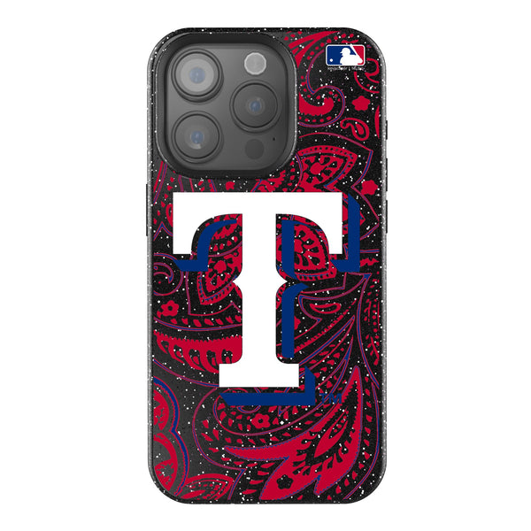 Texas Rangers Paisley iPhone Bling Phone Case