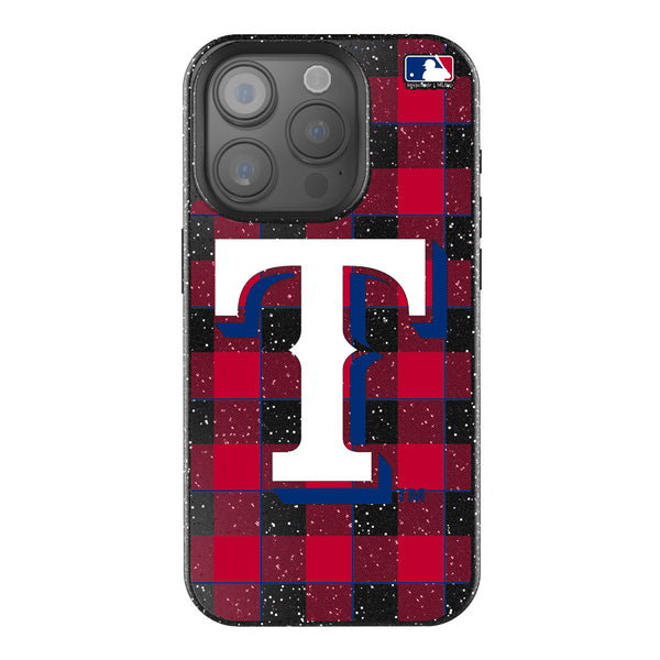 Texas Rangers Plaid iPhone Bling Phone Case