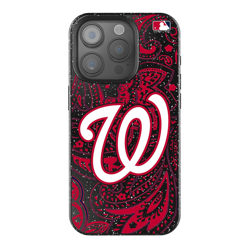 Washington Nationals Paisley iPhone Bling Phone Case