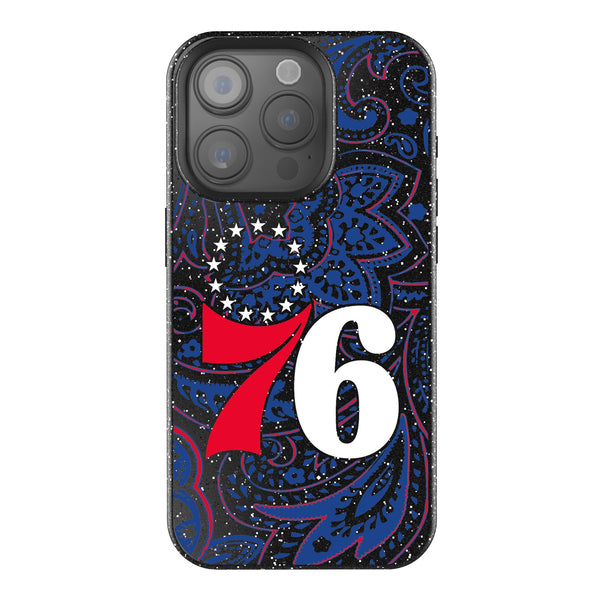 Philadelphia 76ers Paisley iPhone Bling Phone Case