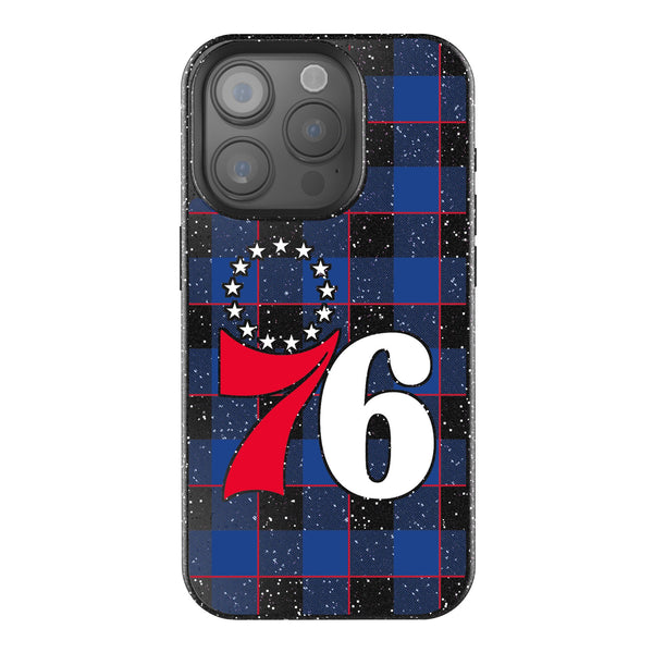 Philadelphia 76ers Plaid iPhone Bling Phone Case