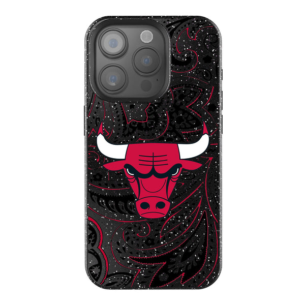 Chicago Bulls Paisley iPhone Bling Phone Case