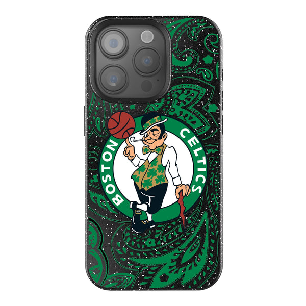 Boston Celtics Paisley iPhone Bling Phone Case