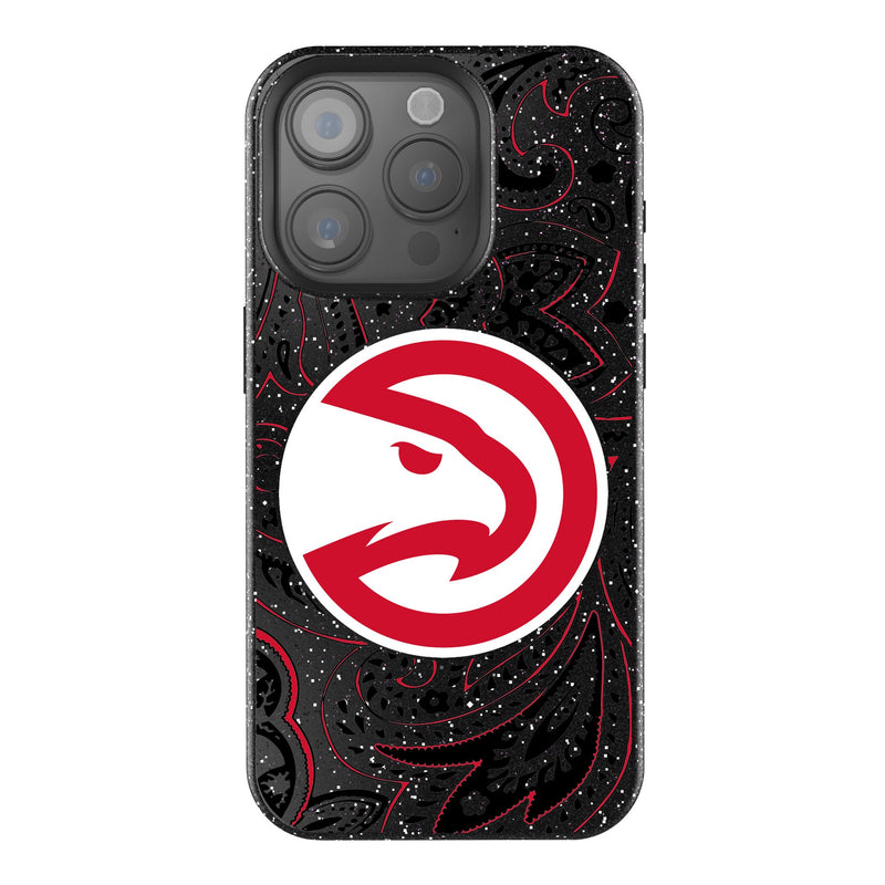 Atlanta Hawks Paisley iPhone Bling Phone Case for Apple iPhone