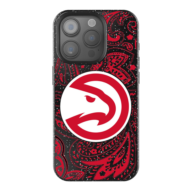 Atlanta Hawks Paisley iPhone Bling Phone Case