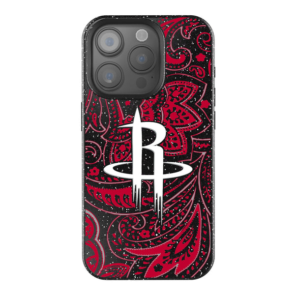 Houston Rockets Paisley iPhone Bling Phone Case