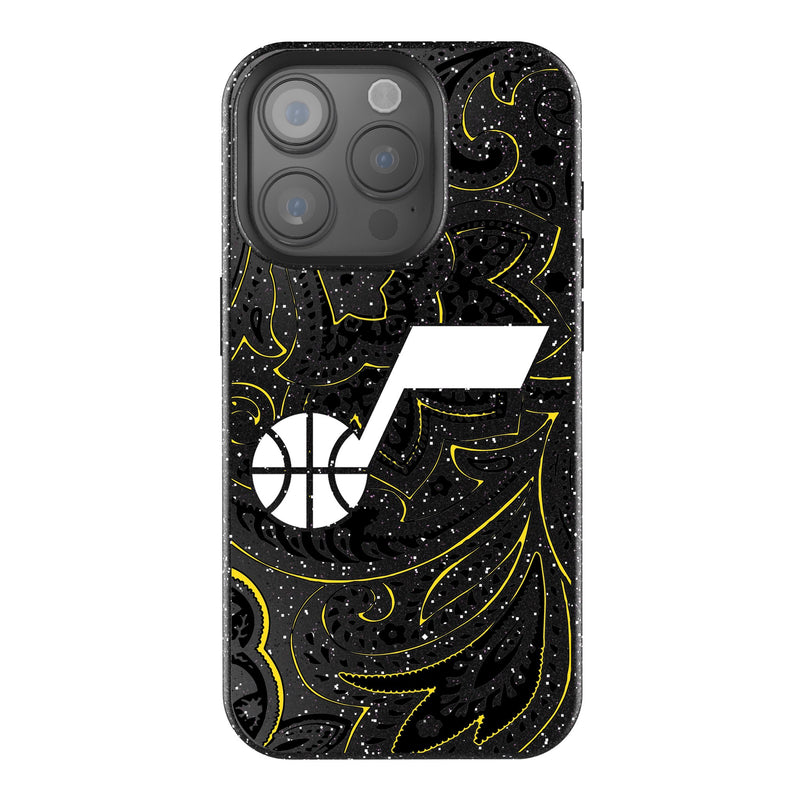 Utah Jazz Paisley iPhone Bling Phone Case