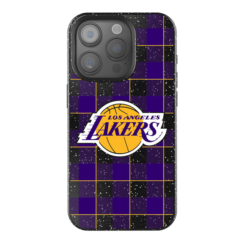 Los Angeles Lakers Plaid iPhone Bling Phone Case