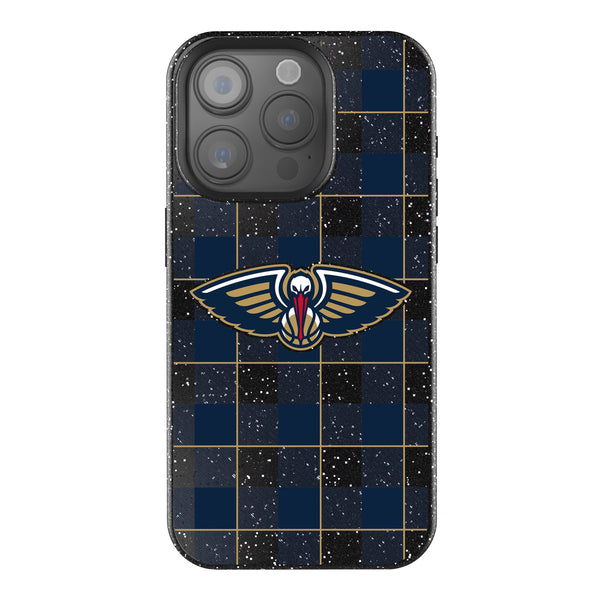 New Orleans Pelicans Plaid iPhone Bling Phone Case