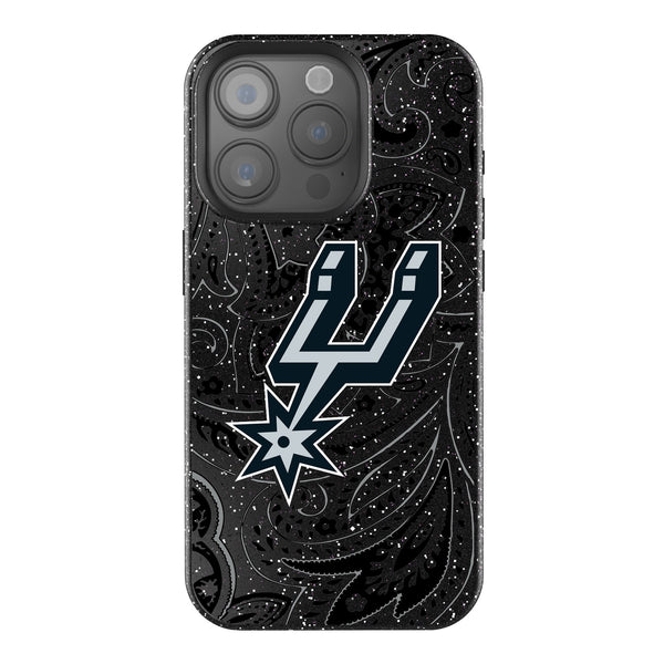 San Antonio Spurs Paisley iPhone Bling Phone Case