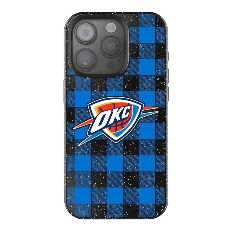 Oklahoma City Thunder Plaid iPhone Bling Phone Case