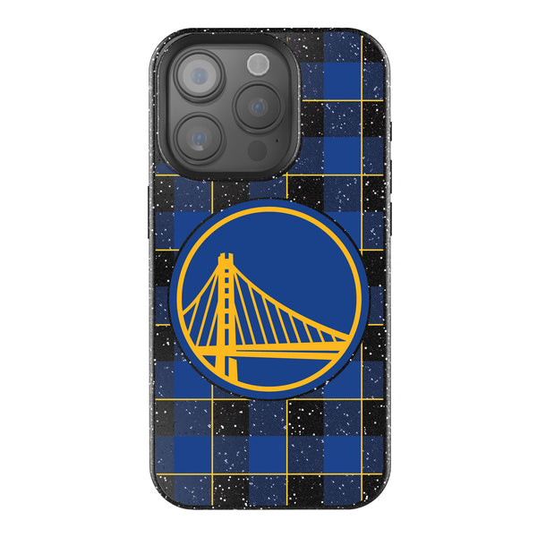 Golden State Warriors Plaid iPhone Bling Phone Case