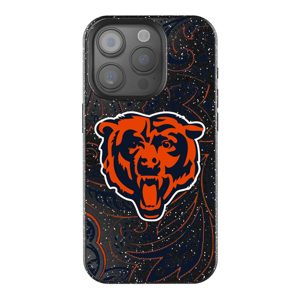 Chicago Bears Paisley iPhone Bling Phone Case