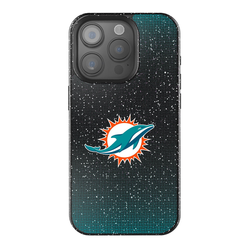 Miami Dolphins Linen iPhone Bling Phone Case for Apple iPhone